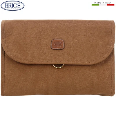 BRIC'S LIFE Necessaire triple pliegue viajero bolso de aseo monedero estuche de belleza ocre L Foto 1 de 4
