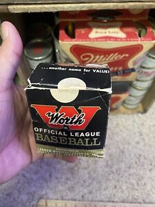 Worth Baseball In Box Old Ball 1960s Tullahoma Oklahoma