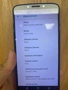 Moto e5 Plus Sprint Lock for parts only