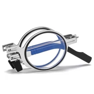 +2.00 Round Material Screwless Foldable Anti-Blue Reading Glasses - Picture 1 of 4