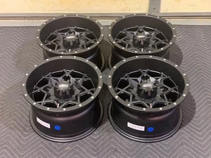 HONDA PIONEER 1000 12" ITP HURRICANE ALUMINUM ATV WHEELS ( SET 4 ) 137L5 - Picture 1 of 2