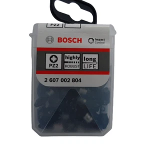Brocas destornillador de control de impacto Bosch 25 piezas PZ2, larga vida útil, para uso intensivo - Imagen 1 de 13