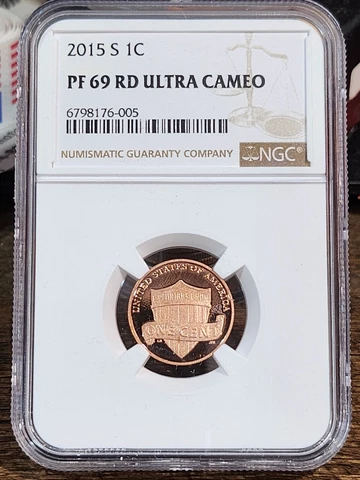 2015 S Lincoln 1c, NGC Certified PF 69 UCAM RD, 005 Cover
