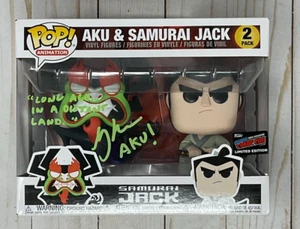Funko Pop! Aku & Samurai Jack 2 Pack Signed Greg 2019 NYCC Official *NO COA #H - Picture 1 of 8