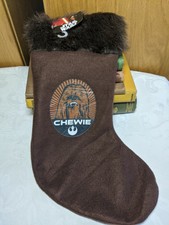 Star Wars Festive Stocking Chewbacca Chewie brown felt with fur trim 15' long