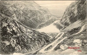 SELJESLADJUVET ODDA NORWAY NORGE FJORD OLD POSTCARD VIEW - Picture 1 of 2