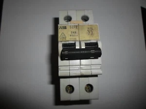 ABB STOTZ S272 D4A 4 AMP 10KA DOUBLE POLE MCB CIRCUIT BREAKER - Picture 1 of 1