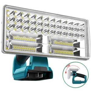 40W LED 4200LM Flashlight Work Light Powered by Makita 18V Li-ion BL1850 Battery - Picture 1 of 10