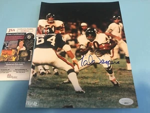 GALE SAYERS SIGNED 8X10  chicago bears    JSA COA    - Picture 1 of 3