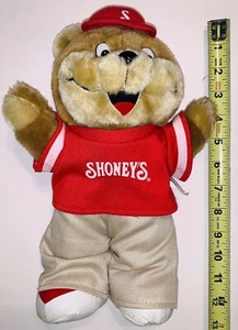 Oso de peluche Shoney's paños originales y etiqueta Tush 2007 12" peluche vintage - Imagen 1 de 2