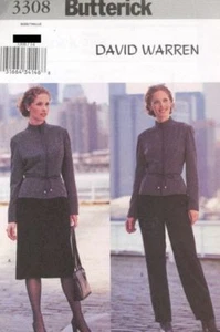 MUSTER Butterick Nähen Frau David Warren Jacke Anzug Hose Gr. 8-12 NEU OVP - Bild 1 von 1