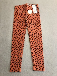 Wonder Nation Leggings Toddler Girls XS 4-5 Animal Print Orange Knit - Picture 1 of 4