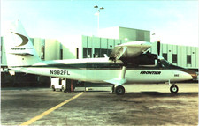 Postcard Frontier Airlines DHC-6 Historical Aircraft Limited Edition Unused 1987
