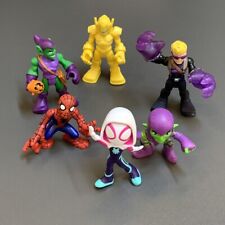 6PCS Playskool Spidey Hawkeye Green Goblin Marvel SuperHero Squad Action Figure