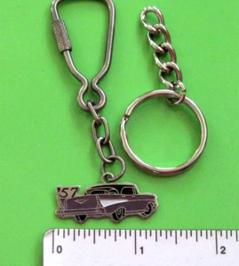 Vintage '57, 1957 Chevy Chevrolet - keychain , key chain GIFT BOXED  purple - Picture 1 of 4