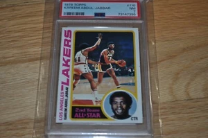 1978 TOPPS basketball KAREEM ABDUL-JABBAR #110 PSA 7 nm HOF LAKERS - Picture 1 of 4