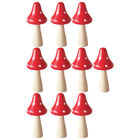 10 Holz-Pilz Miniatur-Figuren-Zubehr