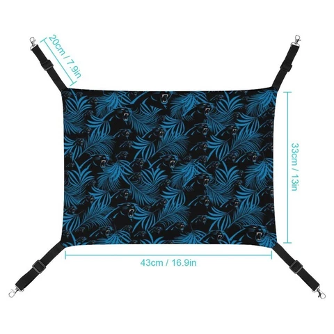 Carolina Panthers Portable Travel Pet Hammock Cat Hanging Bed Hammock Mat Cover