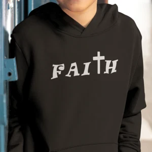 Youth Heavy Blend Hooded Sweatshirt "Faith" 2 swift - Picture 1 of 58