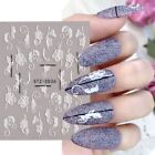 Nail Accessories Self-Adhesive Acrylic Embossed Nail Stickers 5D Flowers Leaves