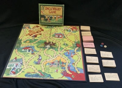 VINTAGE UNCLE WIGGLY BOARD GAME MILTON BRADLEY 1916 Very Good Condition! - Image 1 of 4