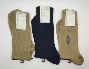 New Mens Perry Ellis Portfolio Dress Socks 3 Pairs Premium Luxury Size 6 1/2 12 - Picture 1 of 1