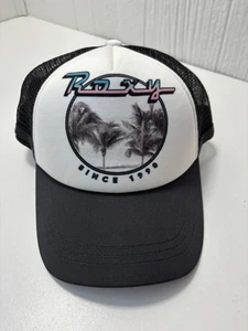 NWT Roxy Dig This Trucker Hat Adjustable Ball Cap Palm Trees Since 1990 One Size - Picture 1 of 11