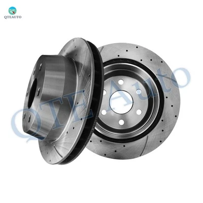 Rotores de freno ranurados perforados traseros 330 mm para Chevrolet Express 1500 2003-2014 Foto 1 de 4