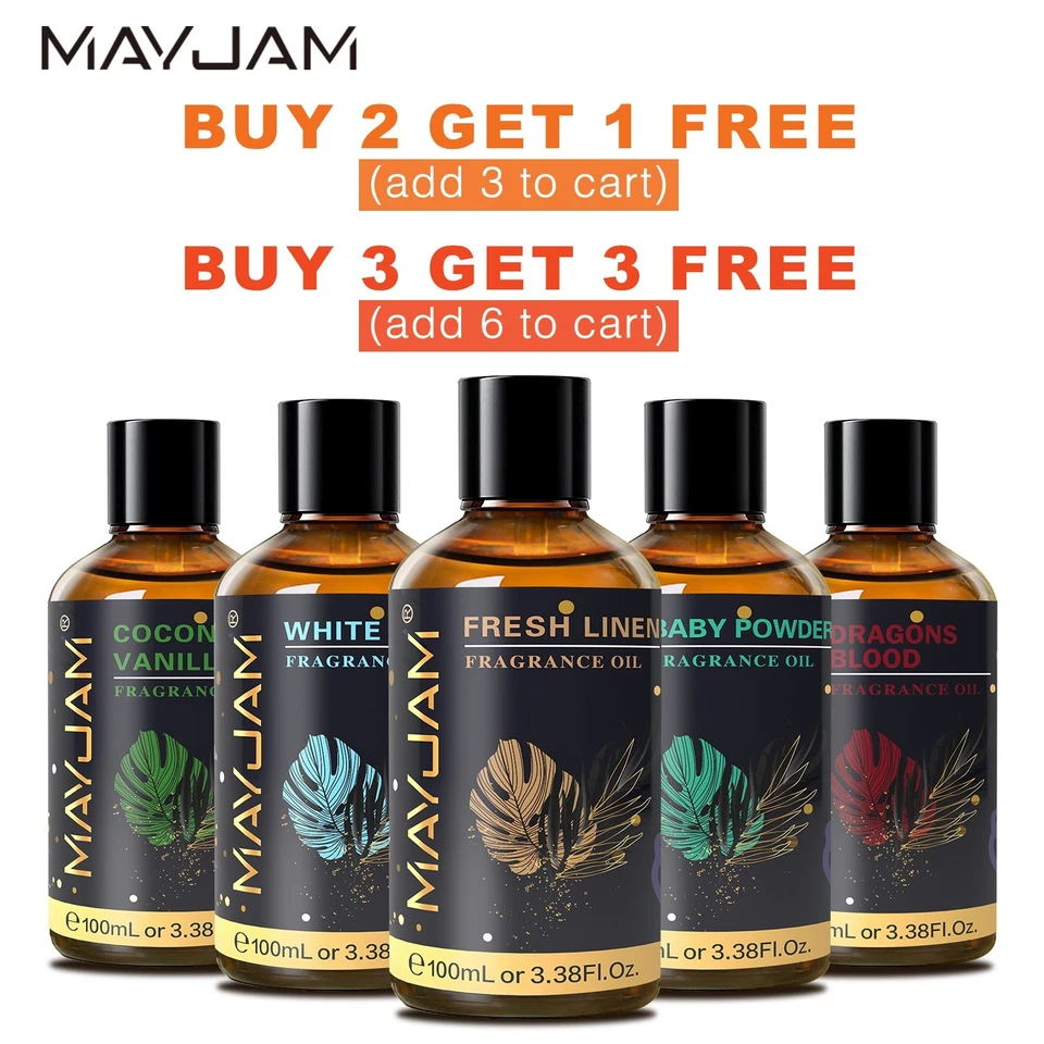 MAYJAM Fragrance Oil 3.38 oz For Candle Soap Incense Making Burners Scented Oils - Image 1 of 4