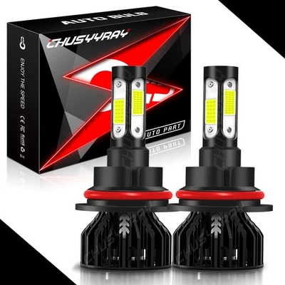 Kit de faros LED 9007 HB5 6000K blanco alto/bajo para Chrysler Sebring 2 puertas 2001-2002 Foto 1 de 4