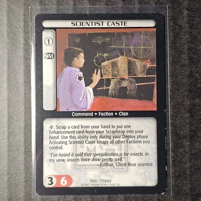 Scientist Caste, 1997 BattleTech CCG MechWarrior Set (2/3) - Image 1 of 2