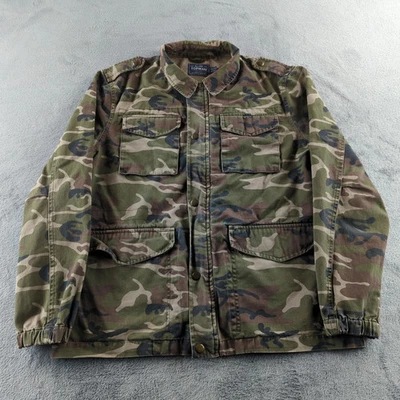 Chaqueta Topman Para Hombre Grande Camuflada Utilidad Campo 100% Algodón Estilo Militar Chamarra Foto 1 de 4