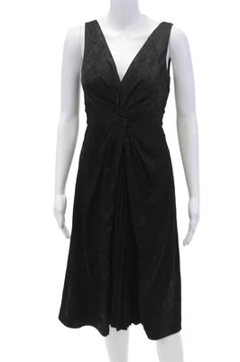 Bailey 44 Womens V-Neck Twist Front Sleeveless Lined Shift Dress Black Size 0 - Image 1 of 4