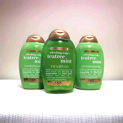 Champú y acondicionador OGX Extra Strength Teatree Mint (1) tratamiento Foto 1 de 4