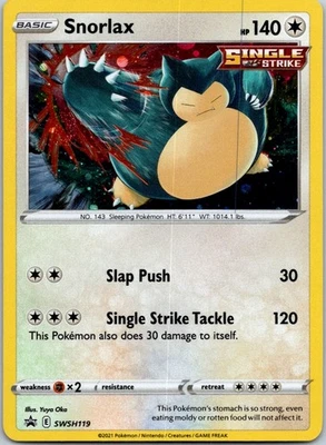 Black Star Promo Snorlax SWSH119 Promo SWSH: Sword & Shield Promo Cards - Image 1 of 2