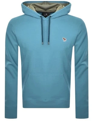 PAUL SMITH PS ZEBRA LOGO HOODED SWEATSHIRT HOODIE BLUE 3XL RRP £160 BNWT Foto 1 de 3