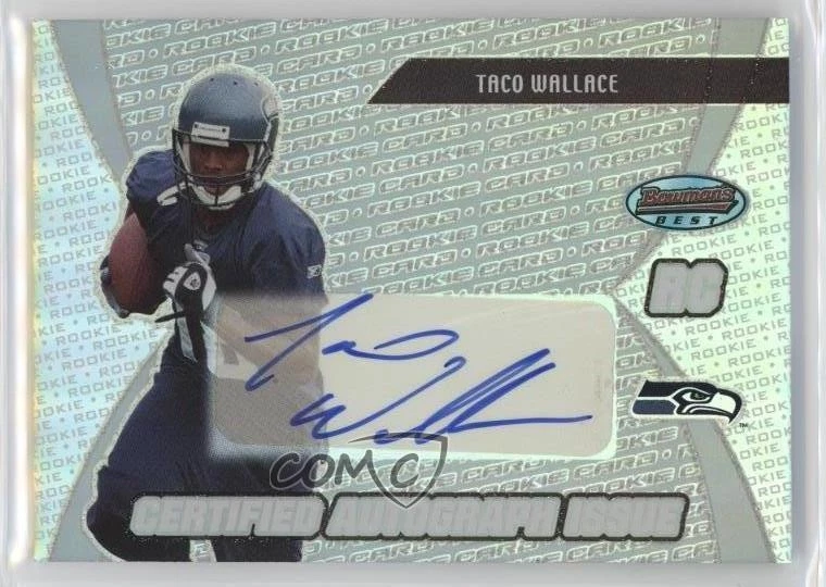 2003 Bowman's Best Taco Wallace #165 Rookie Auto RC - Image 1 of 2