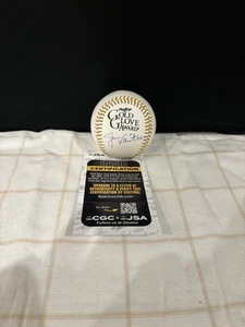 Jason Varitek Signed Official Gold Glove Logo Baseball Boston Red Sox JSA COA - Picture 1 of 2