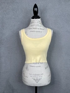 Billabong SUN GODDESS Cropped Tank Top Yellow Women’s Medium NWOT - Picture 1 of 9