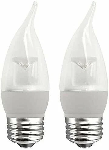 TCP 40 Watt Equivalent 2-pack, LED Clear Flame Tip Deco Light Bulbs, ENERGY... - Image 1 of 1
