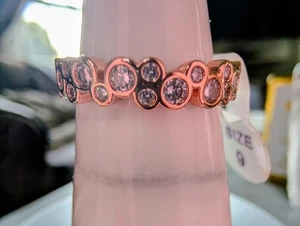 Bomb Party Retro Candyland Unicorn RBP2239 RARE LC Diamond CZ Rose Gold Plating - Picture 1 of 4