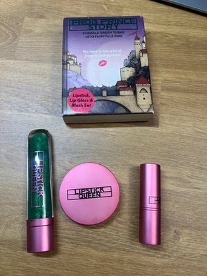 Lipstick Queen FROG PRINCE STORY Lipstick, Lip Gloss & Blush Set FULL SIZE ITEMS - Image 1 of 4