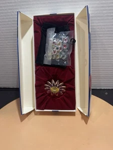 Margarita margarita amarilla cristal Swarovski con mini flores - Imagen 1 de 3