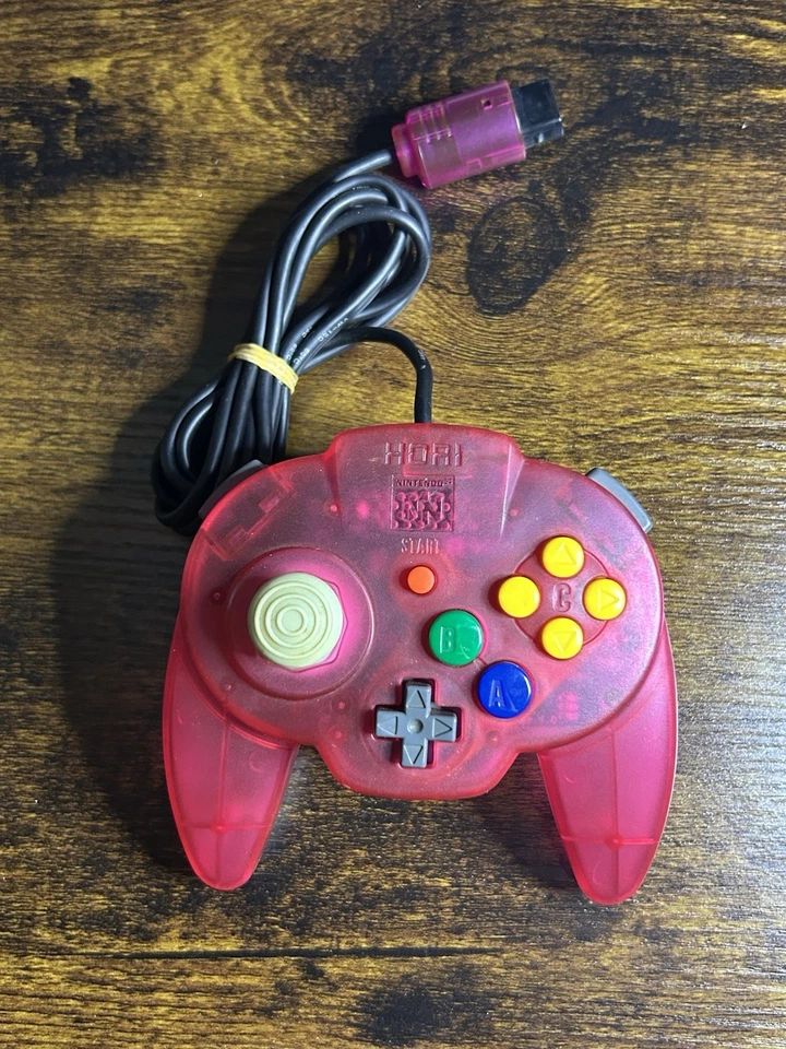 Mando Hori Nintendo 64 N64 Hori Pad Mini Rojo Transparente PROBADO Foto 1 de 4