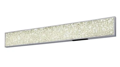 Barra de baño LED Sonneman 2562.01 Dazzle 36 pulgadas cromo pulido Foto 1 de 4