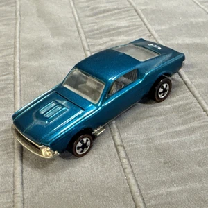 Hot Wheels Vintage Series Custom Mustang Redline Blue, Very Good - Picture 1 of 7
