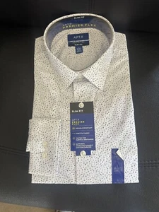 APT 9 Premier Flex Slim Fit Large Dress Shirt - Picture 1 of 2