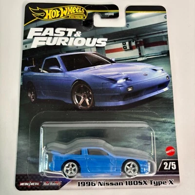 Hot Wheels Premium 1996 Nissan 180SX Type X Free Tracked Postage Fast & Furious - Image 1 of 2