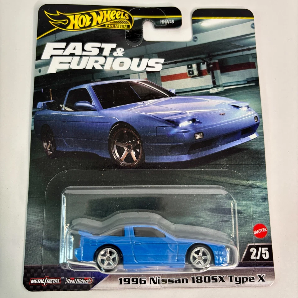 Hot Wheels Premium 1996 Nissan 180SX Type X Free Tracked Postage Fast & Furious - Image 1 of 2