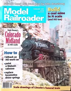 Model Railroader Magazine February 1995 Posey's Colorado Midland in HO Scale - Picture 1 of 2